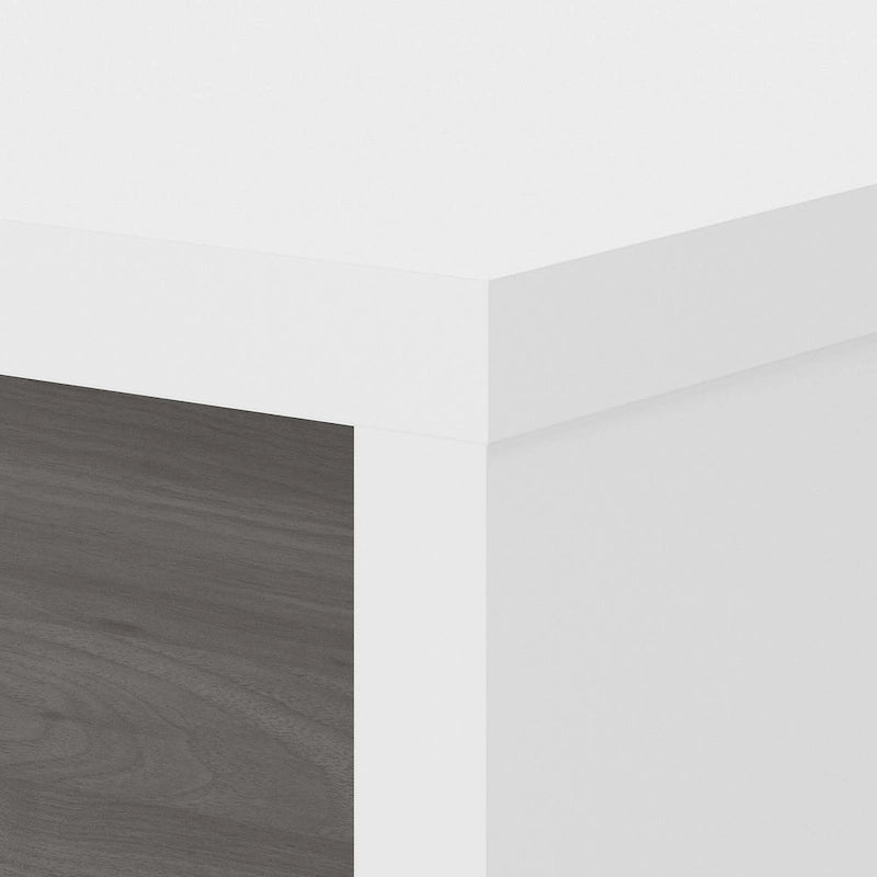 Bureau en L à façade incurvée 72W