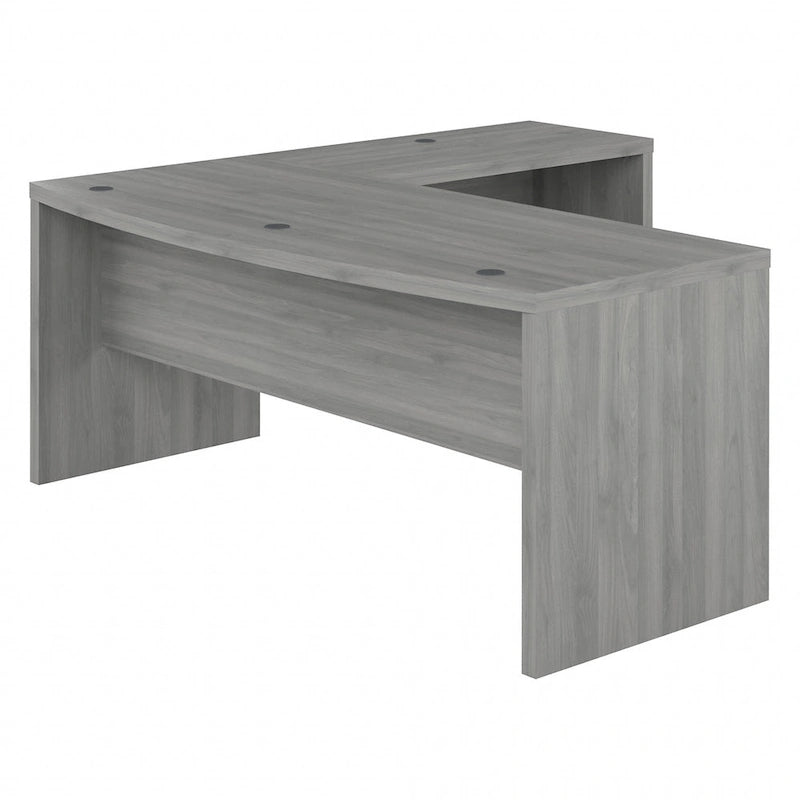 Bureau en L à façade incurvée 72W