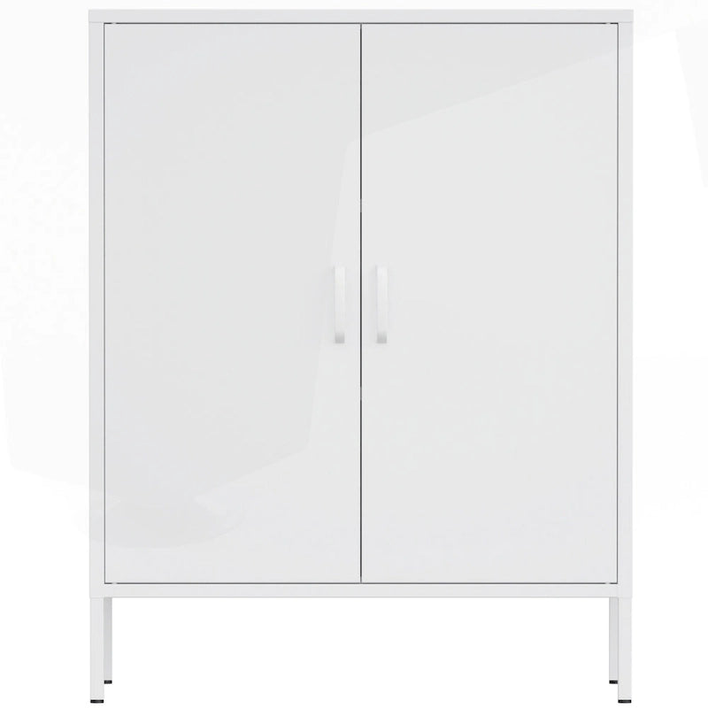 Meuble de rangement métallique à 4 portes avec ventilation