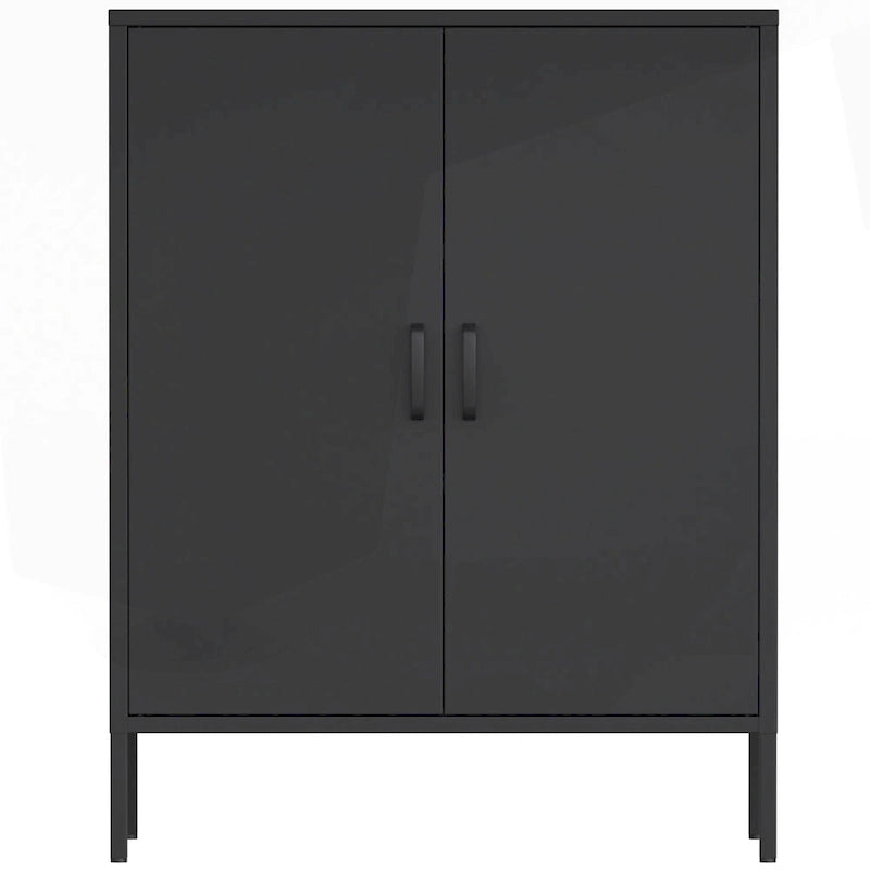 Meuble de rangement métallique à 4 portes avec ventilation