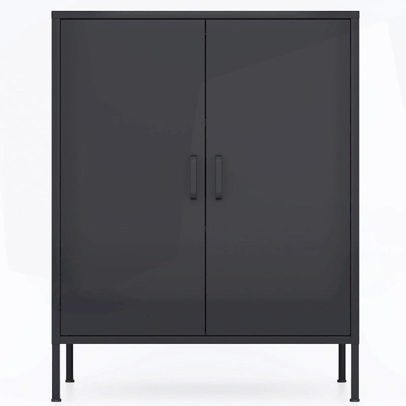 Meuble de rangement métallique à 4 portes avec ventilation