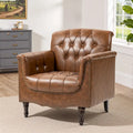 Fauteuil d'appoint capitonné du milieu du siècle