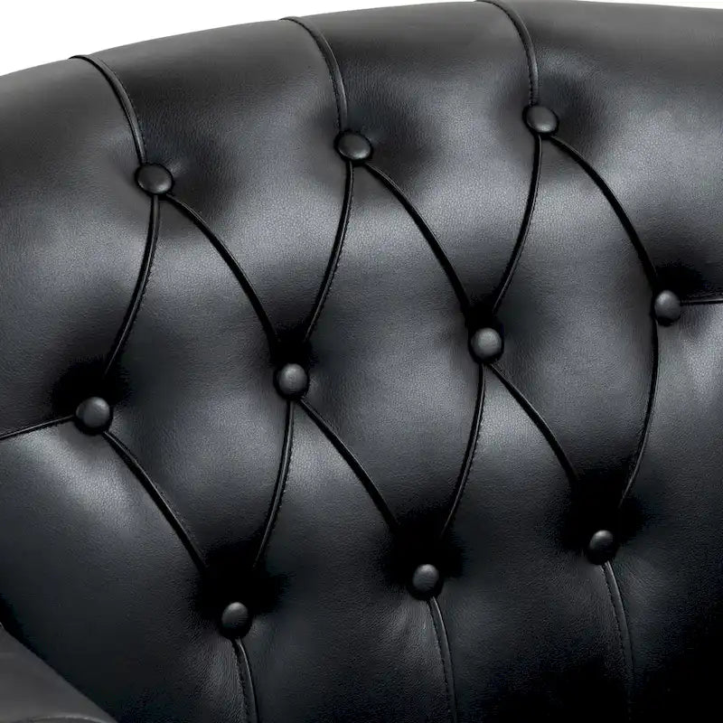Fauteuil d'appoint capitonné du milieu du siècle