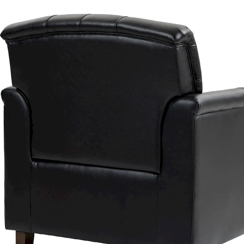 Fauteuil d'appoint capitonné du milieu du siècle