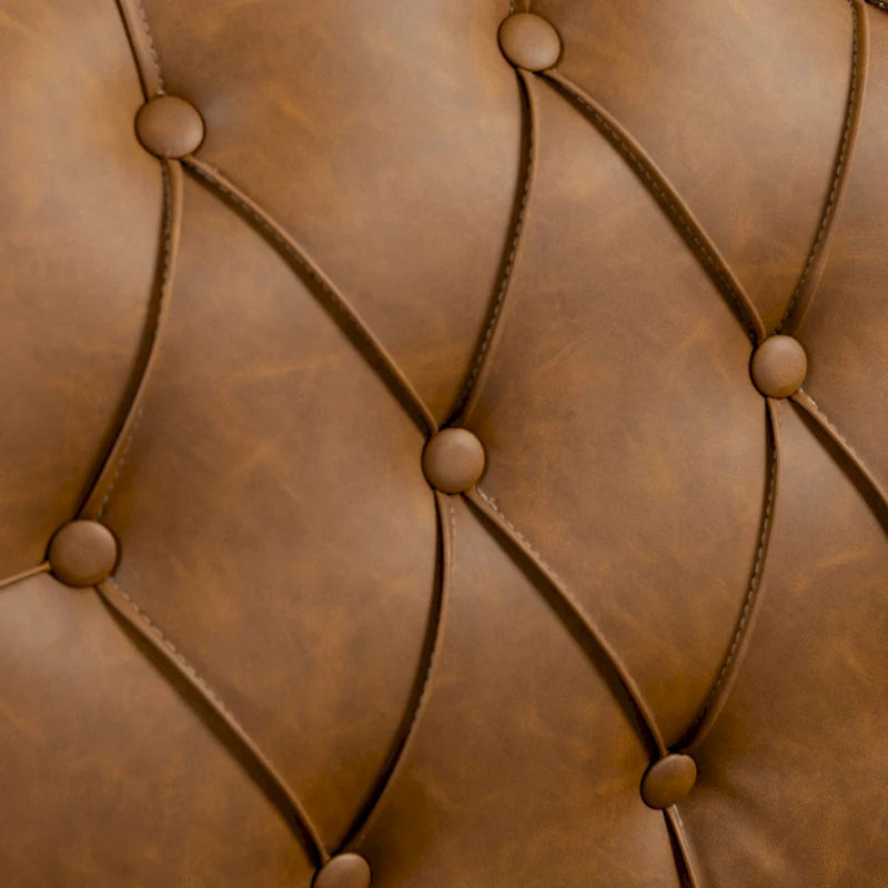 Fauteuil d'appoint capitonné du milieu du siècle
