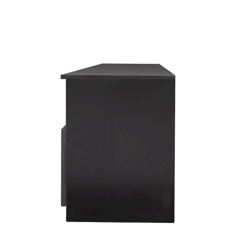 Meuble TV 70" avec rangement ouvert et tiroirs pour salon
