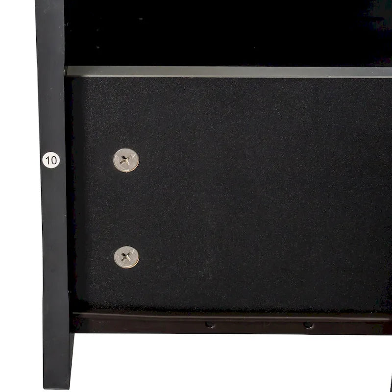 Meuble TV 70" avec rangement ouvert et tiroirs pour salon
