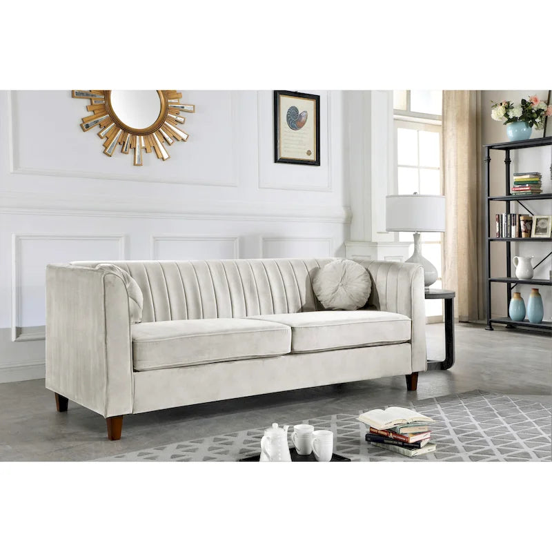 Canapé Chesterfield en velours