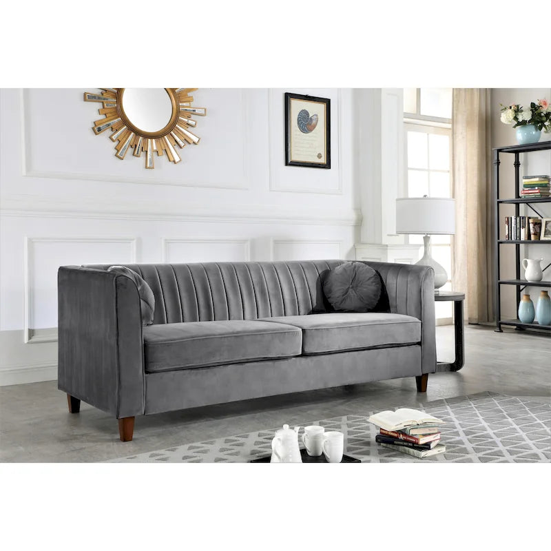 Canapé Chesterfield en velours