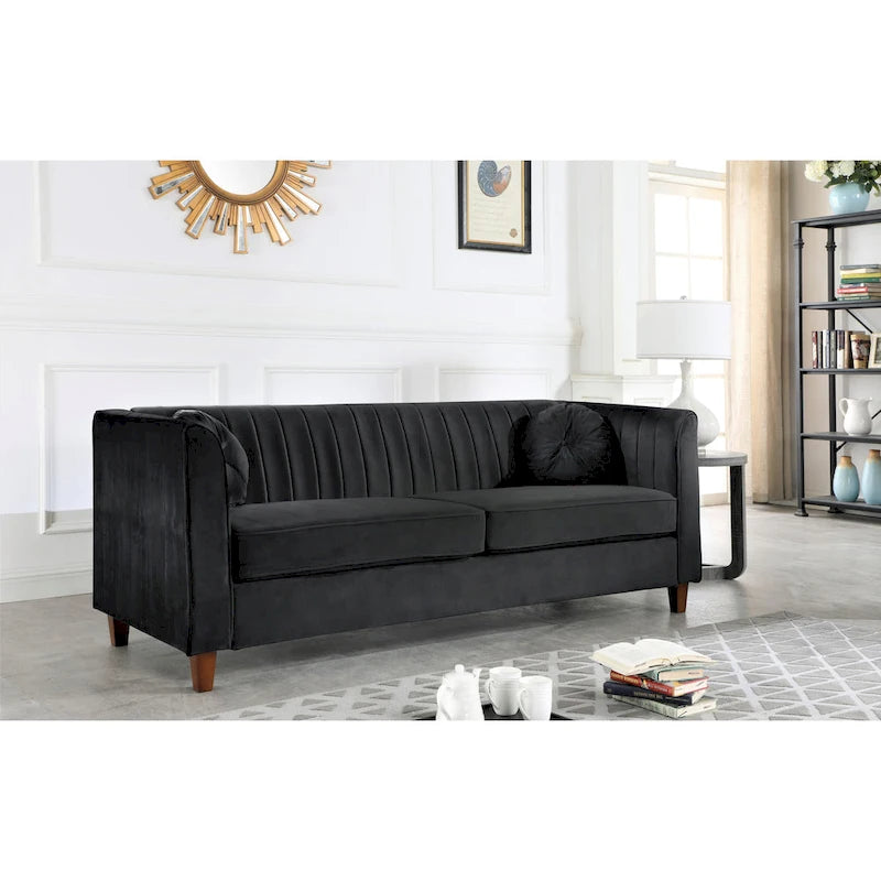 Canapé Chesterfield en velours