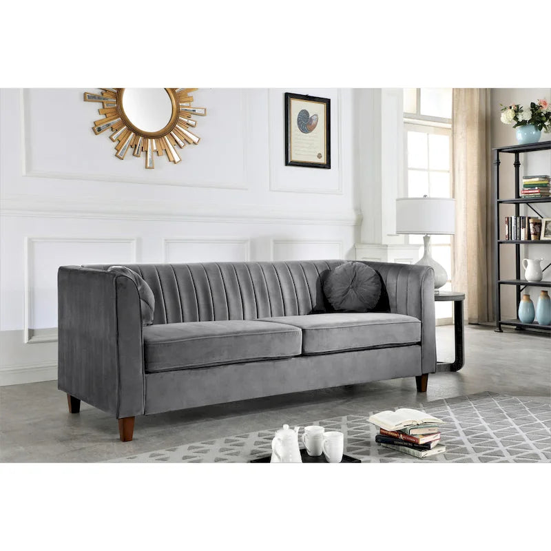 Canapé Chesterfield en velours