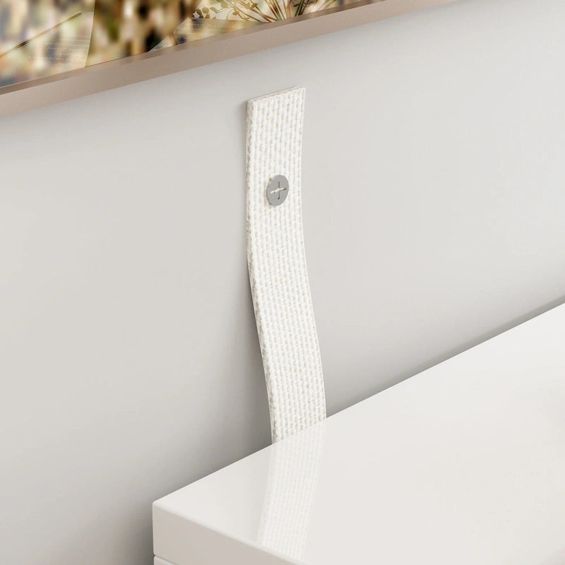Commode 5 tiroirs avec finition haute brillance et éclairage LED