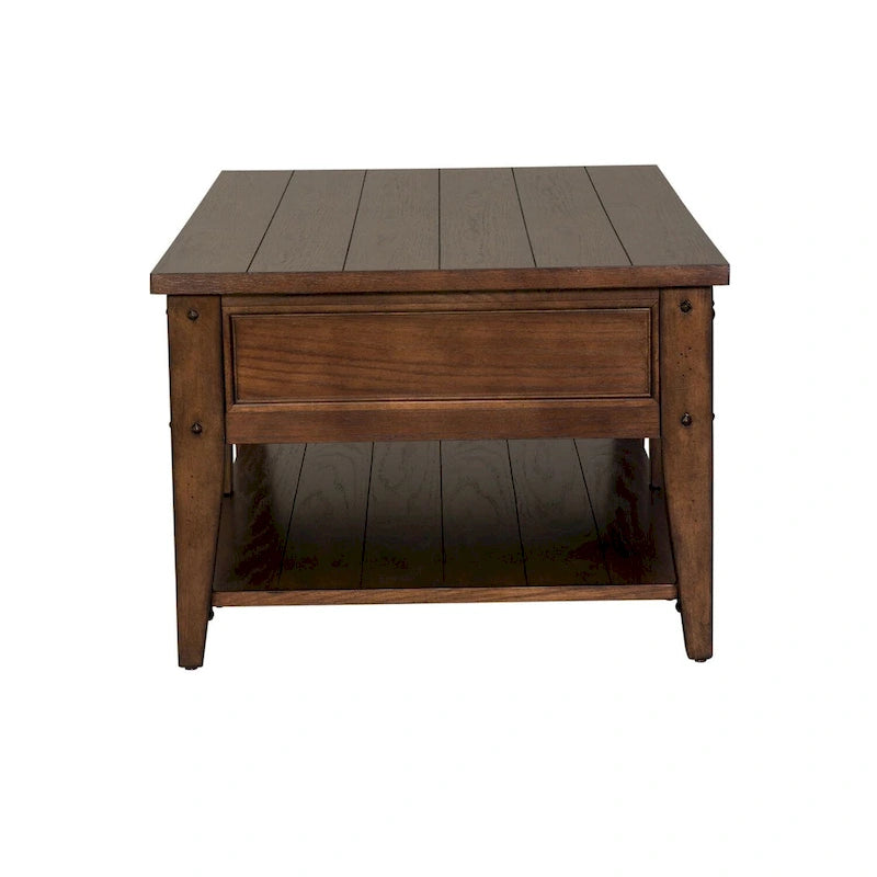 Table Basse Chêne Rustique Marron