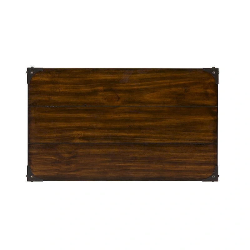 Table d'appoint marron roux