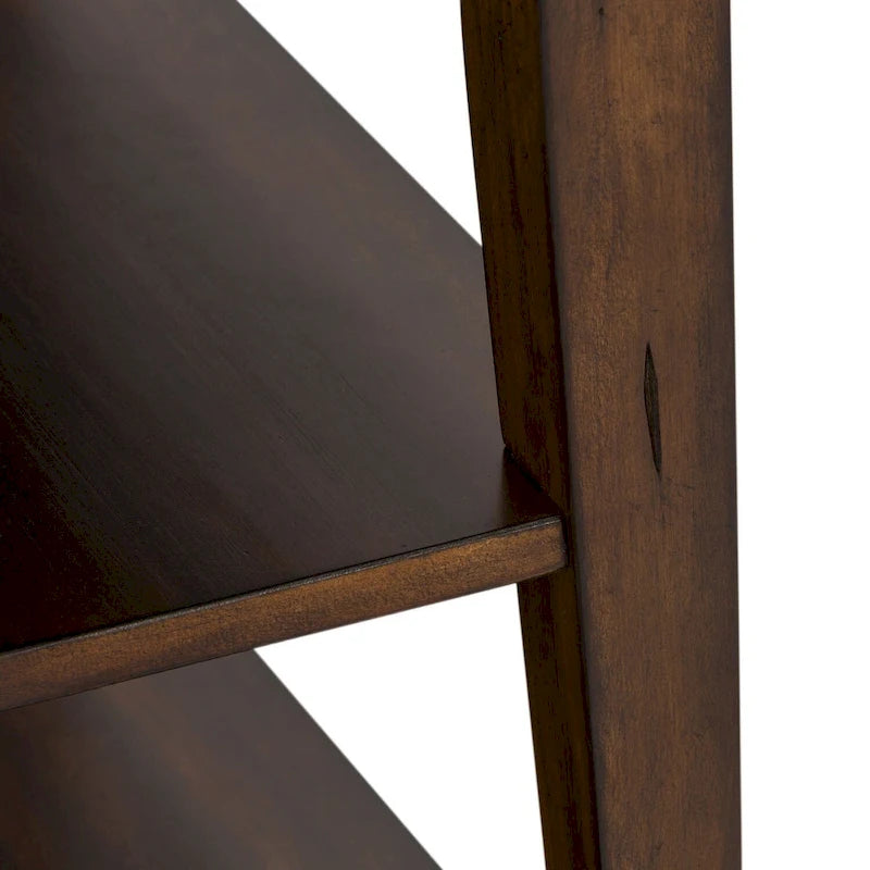 Table d'appoint marron roux