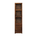 Meuble colonne gauche de 78 pouces, aucun assemblage requis, finition Whiskey