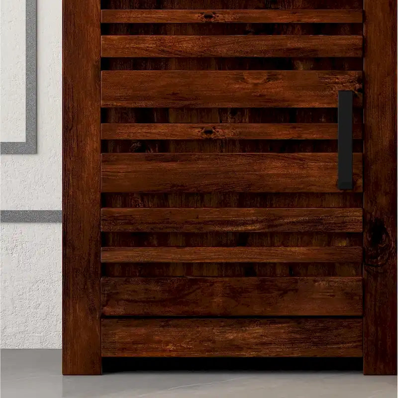 Meuble colonne gauche de 78 pouces, aucun assemblage requis, finition Whiskey