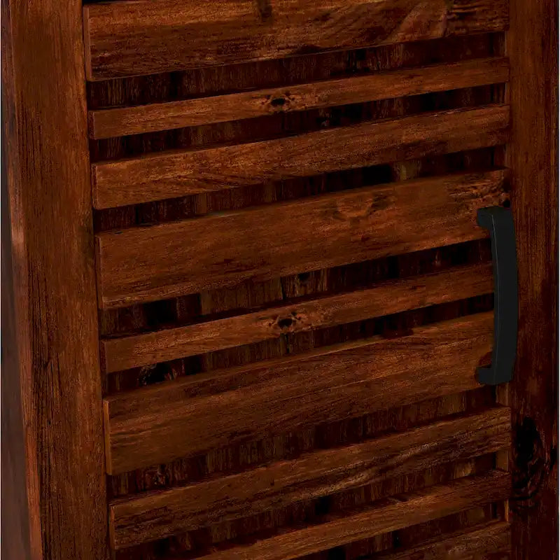 Meuble colonne gauche de 78 pouces, aucun assemblage requis, finition Whiskey