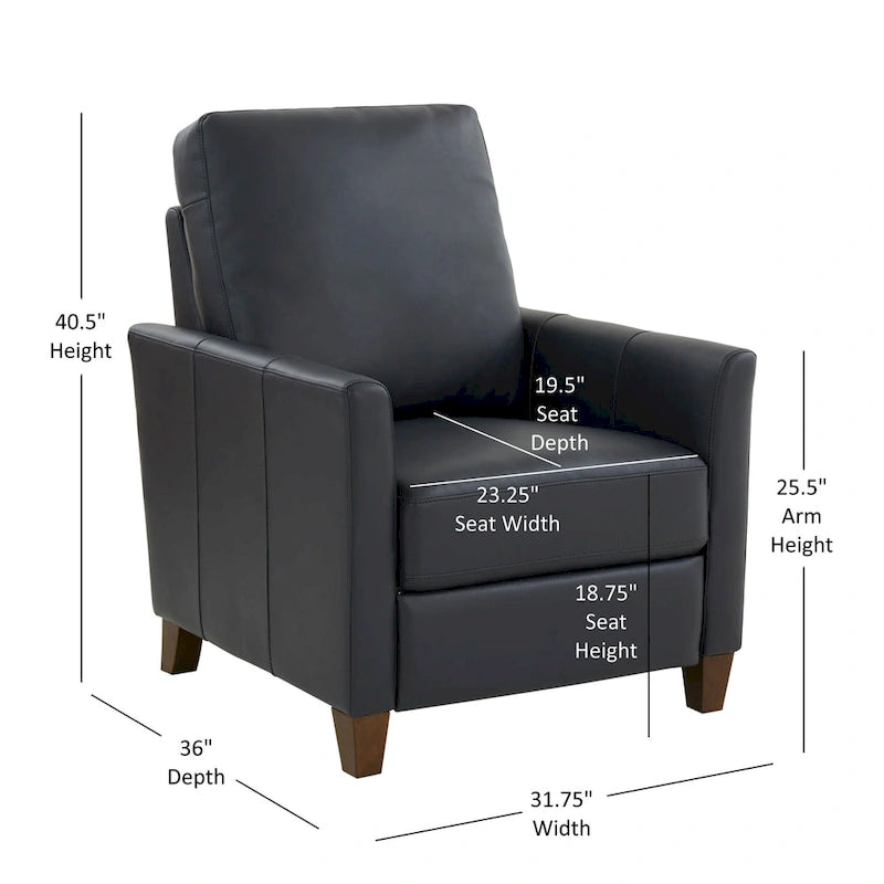 Fauteuil inclinable moderne en similicuir