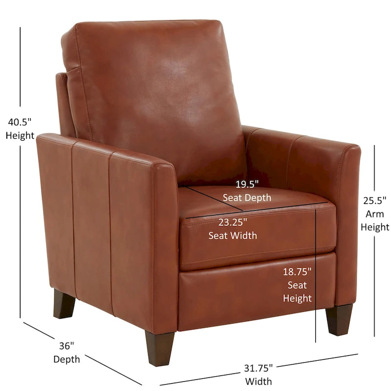 Fauteuil inclinable moderne en similicuir