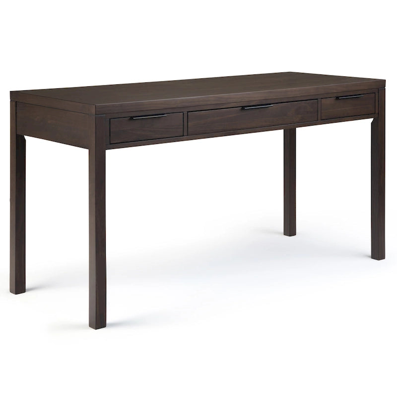 Bureau contemporain en bois massif de 152 cm de large
