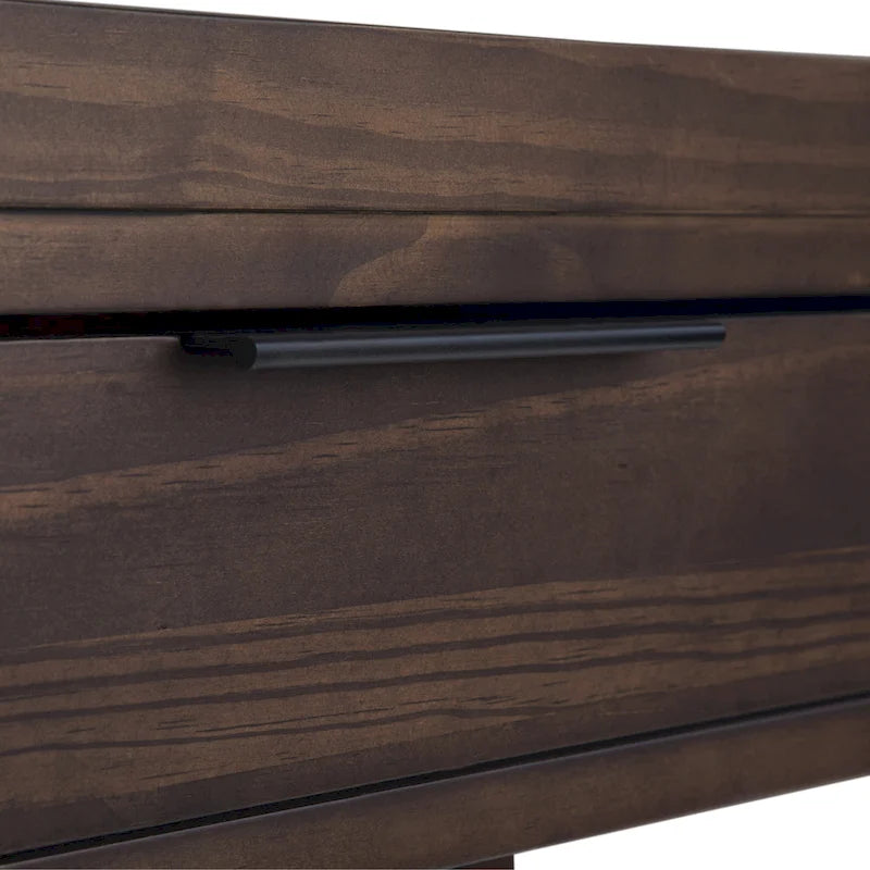 Bureau contemporain en bois massif de 152 cm de large