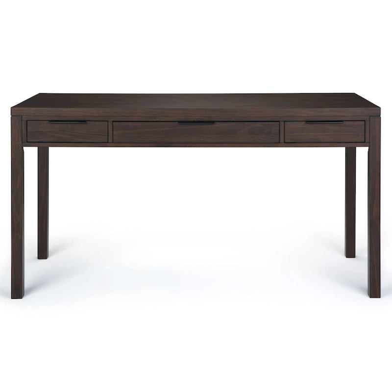 Bureau contemporain en bois massif de 152 cm de large