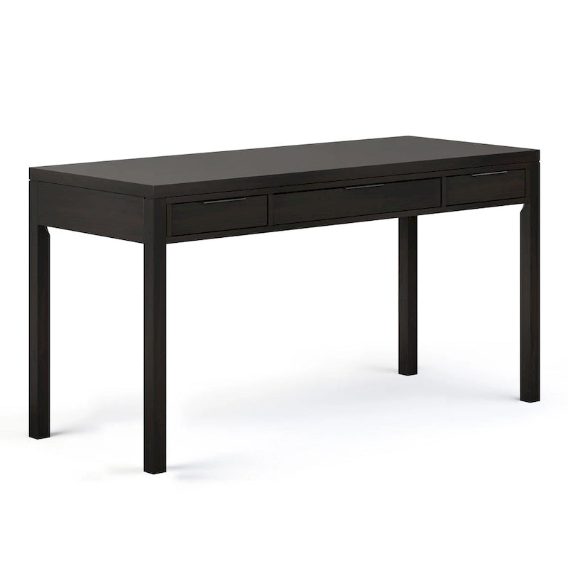 Bureau contemporain en bois massif de 152 cm de large