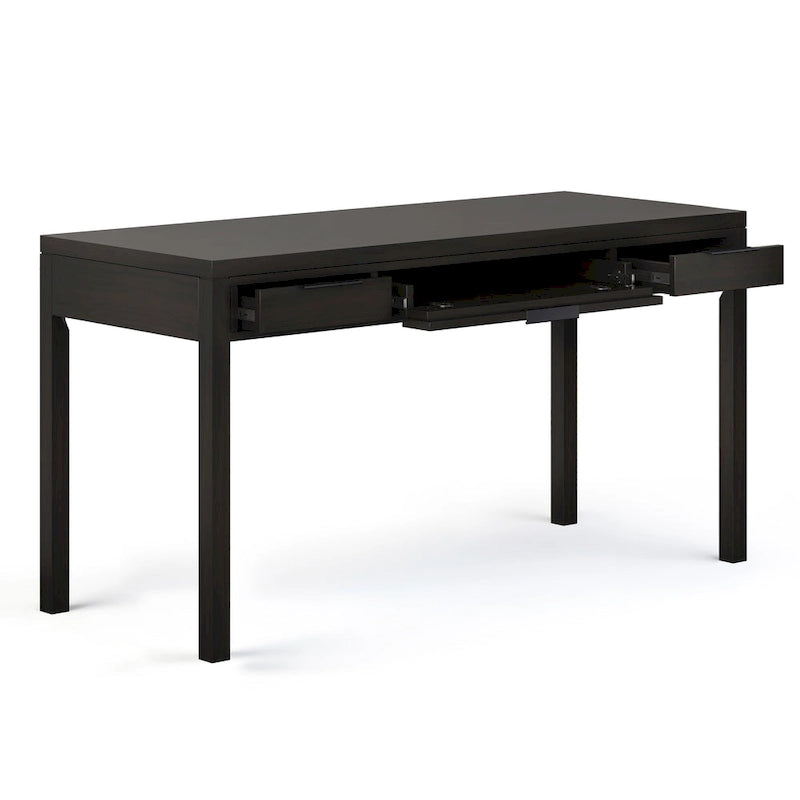 Bureau contemporain en bois massif de 152 cm de large