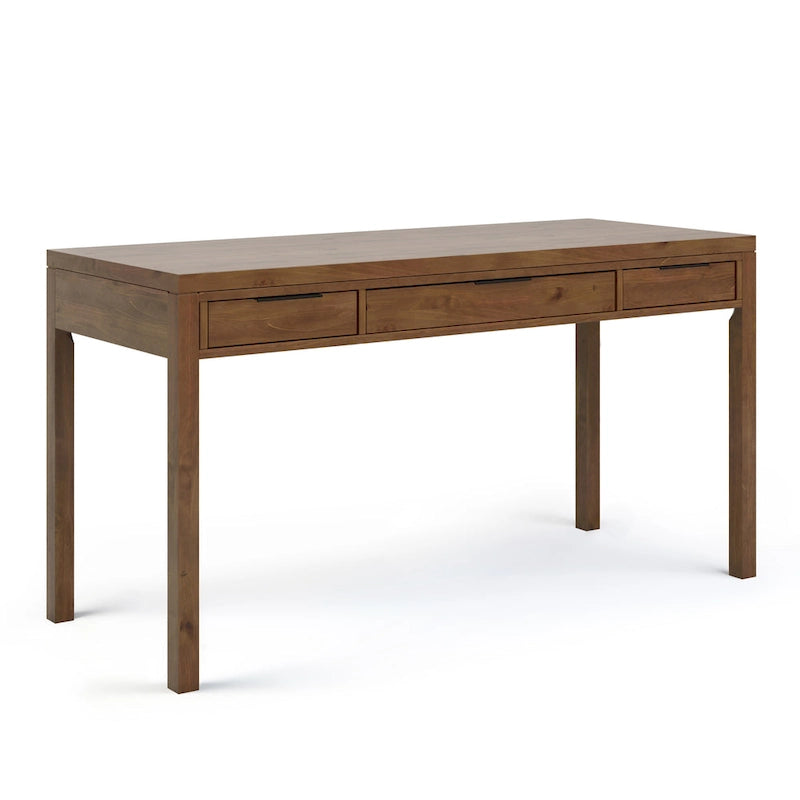Bureau contemporain en bois massif de 152 cm de large