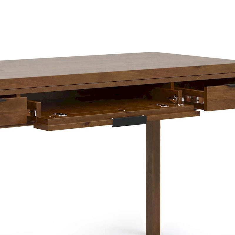Bureau contemporain en bois massif de 152 cm de large