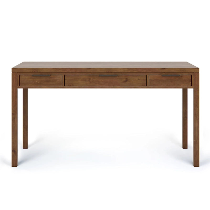 Bureau contemporain en bois massif de 152 cm de large