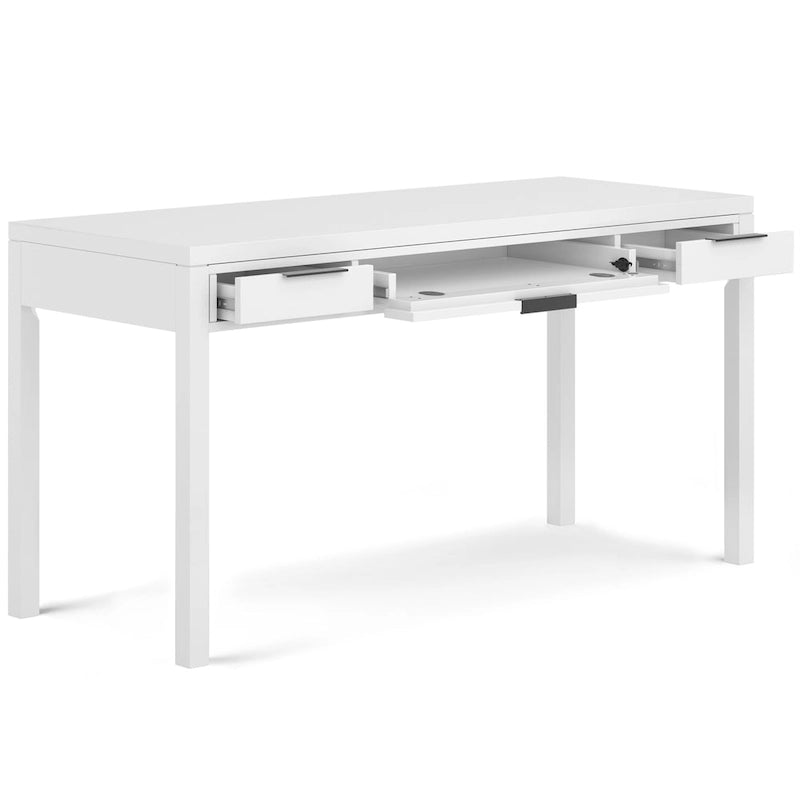 Bureau contemporain en bois massif de 152 cm de large