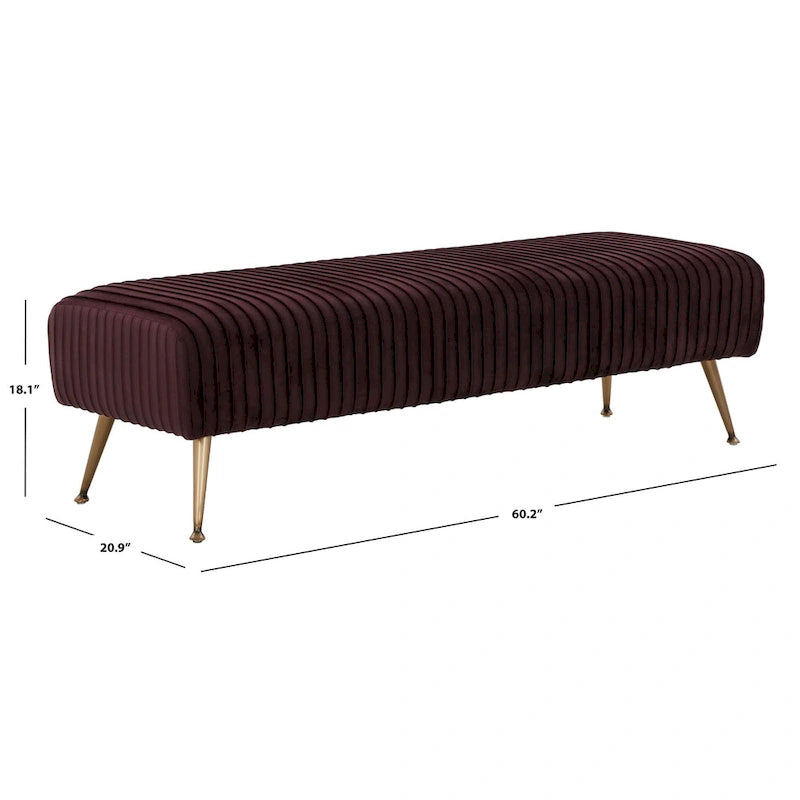 Banc rembourré - 60Wx21Px18H