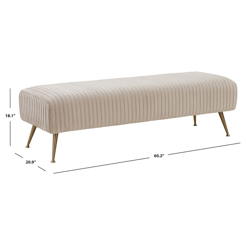 Banc rembourré - 60Wx21Px18H