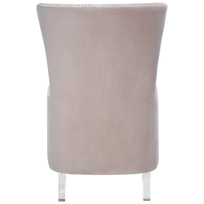 Fauteuil d'appoint moderne en velours à oreilles - 29Lx32Px45H