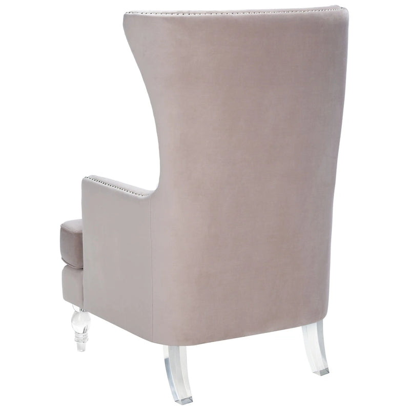 Fauteuil d'appoint moderne en velours à oreilles - 29Lx32Px45H