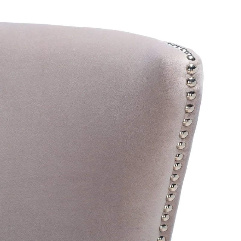 Fauteuil d'appoint moderne en velours à oreilles - 29Lx32Px45H