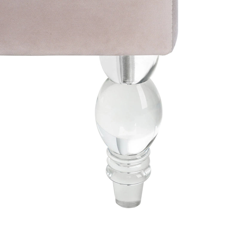 Fauteuil d'appoint moderne en velours à oreilles - 29Lx32Px45H