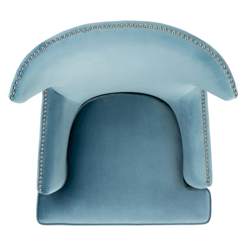 Fauteuil d'appoint moderne en velours à oreilles - 29Lx32Px45H