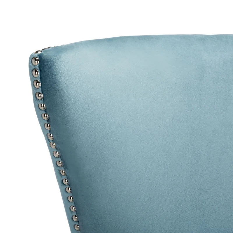 Fauteuil d'appoint moderne en velours à oreilles - 29Lx32Px45H