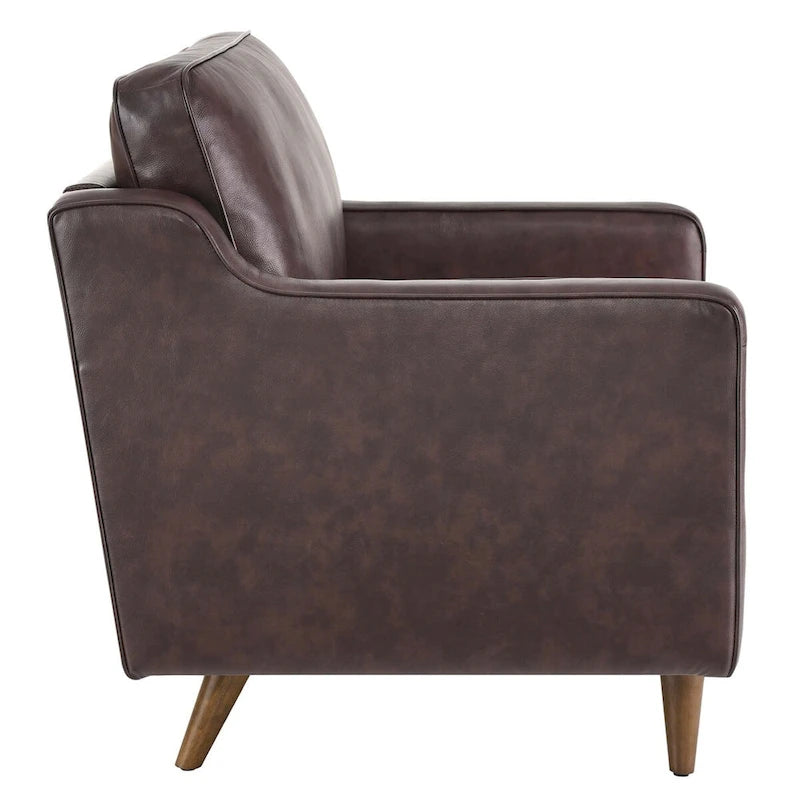 Fauteuil en cuir véritable