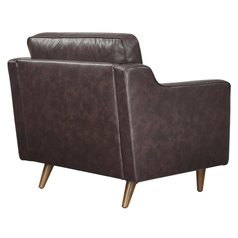 Fauteuil en cuir véritable