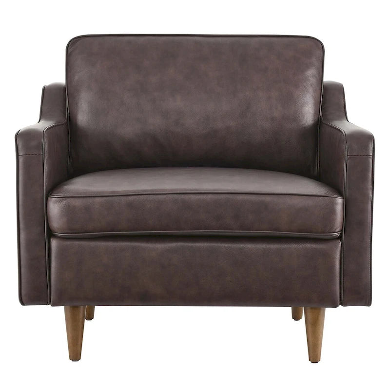 Fauteuil en cuir véritable