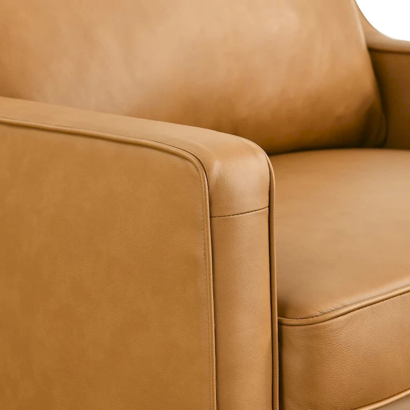 Fauteuil en cuir véritable