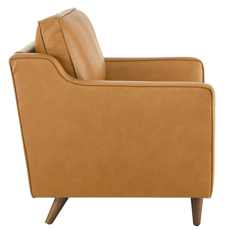 Fauteuil en cuir véritable