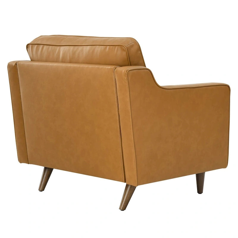 Fauteuil en cuir véritable