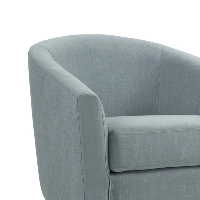 Fauteuil d'appoint moderne rembourré avec pieds en bois