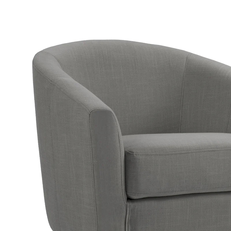 Fauteuil d'appoint moderne rembourré avec pieds en bois