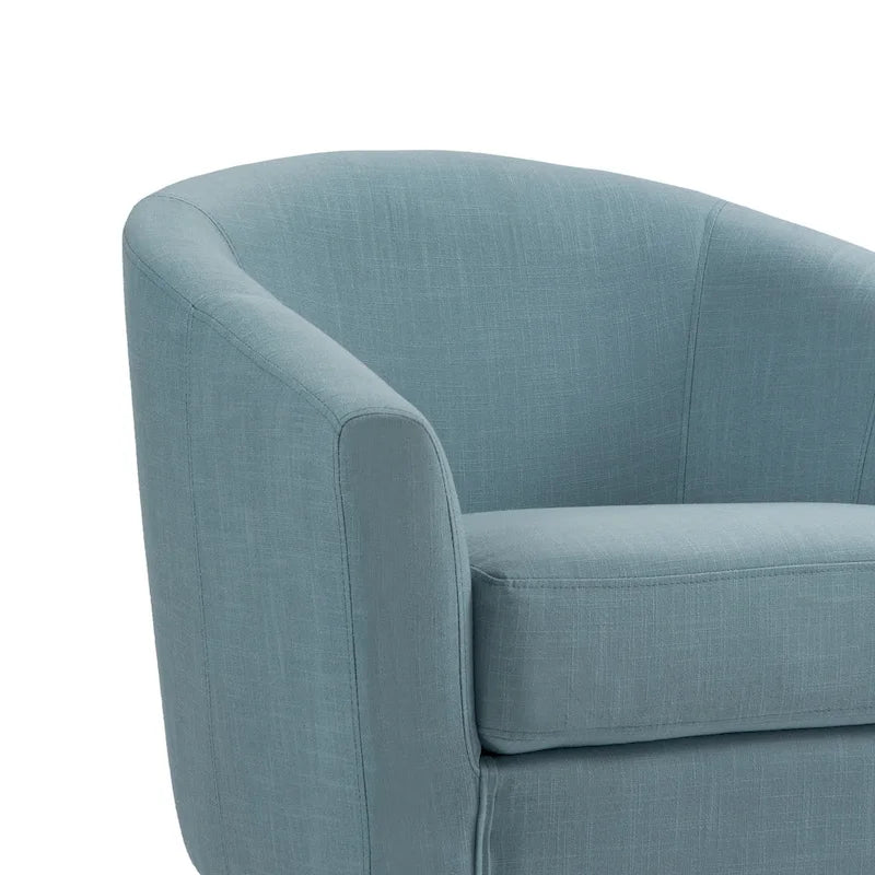 Fauteuil d'appoint moderne rembourré avec pieds en bois